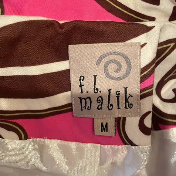 F.L Malik stretch cotton coat sz M - Picture 4 of 5